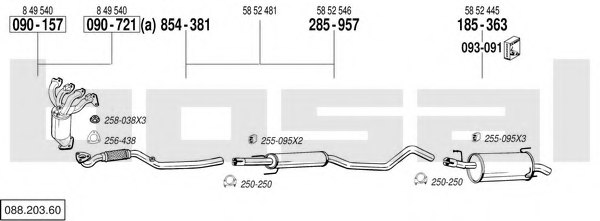 BOSAL 088.203.60 Exhaust System